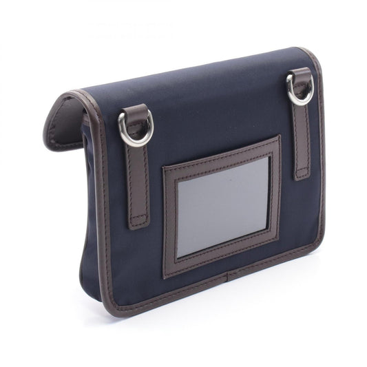 Prada Nylon Suede Leather Shoulder Bag