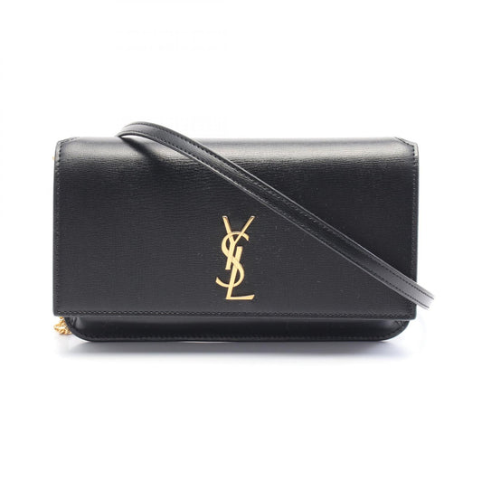 Yves Saint Laurent Monogram Leather Shoulder Bag
