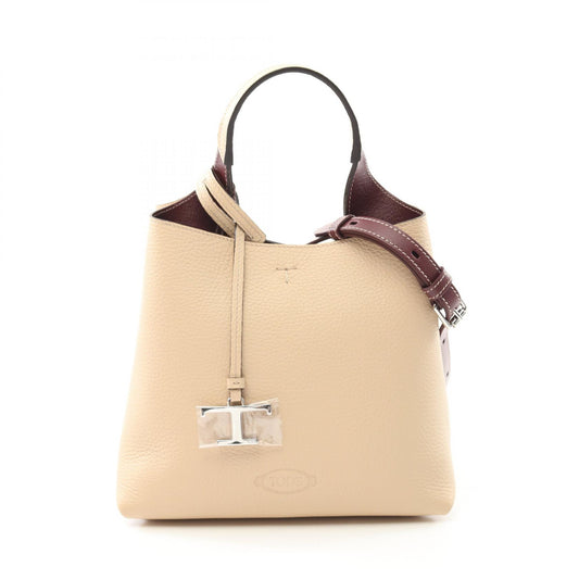 Tod's Leather Handbag Beige