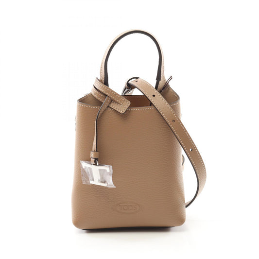 Tod's Leather Micro Handbag Beige