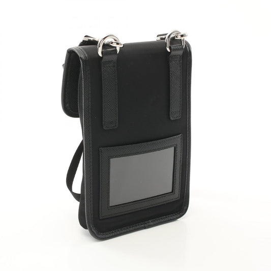 Prada Nylon Saffiano Leather Shoulder Bag