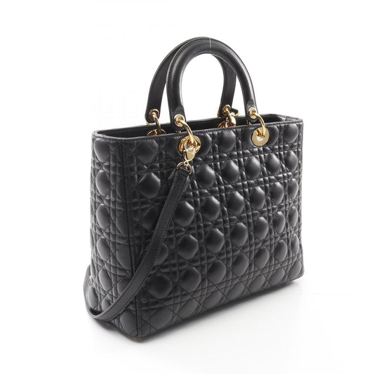 Dior Lady Dior Large Cannage Leather Handbag