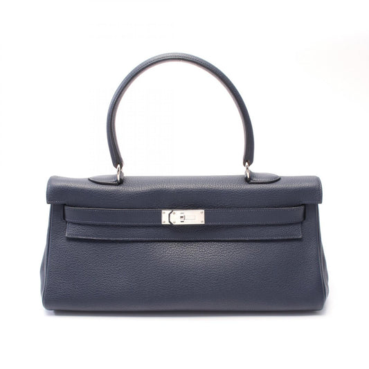Hermes Leather Shoulder Bag Navy