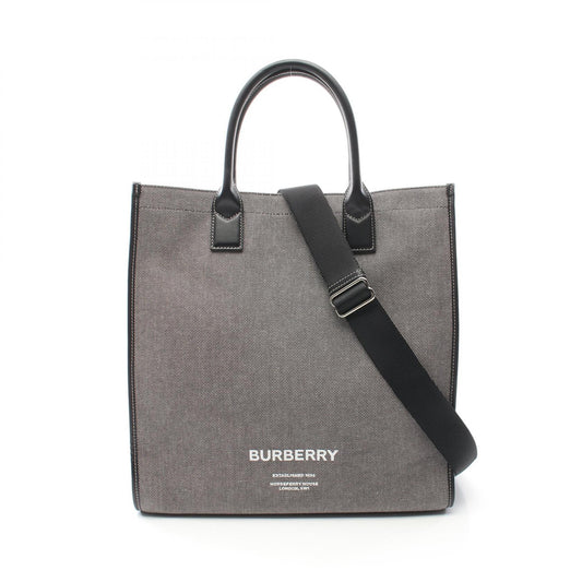 Burberry Canvas Leather Tote Bag 8050814