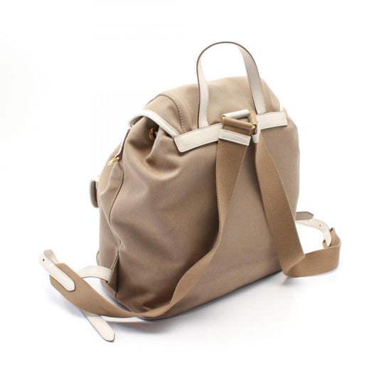 Prada Logo Jacquard Leather Backpack 1BZ006