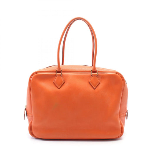 Hermes Plume 32 Leather Handbag Orange