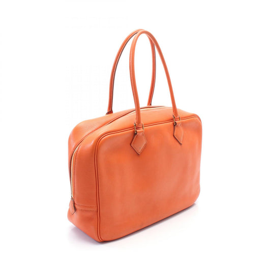Hermes Plume 32 Leather Handbag Orange
