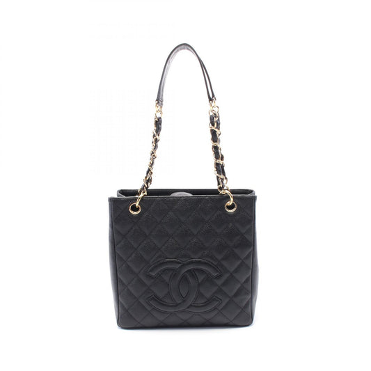 Chanel Matelasse PST Tote Bag Leather Black