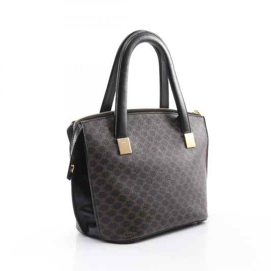 Celine Macadam Handbag PVC Coated Canvas Leather