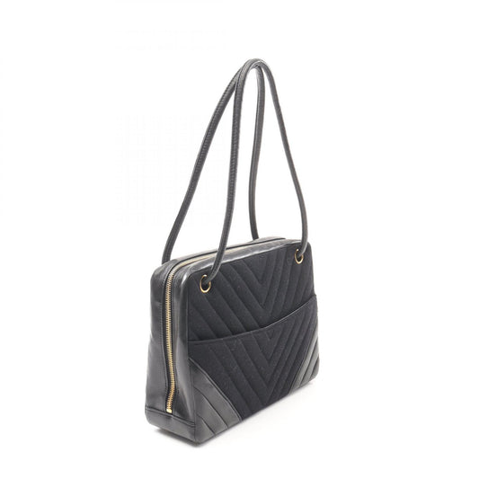 Chanel Chevron V-Stitch Lambskin Shoulder Bag