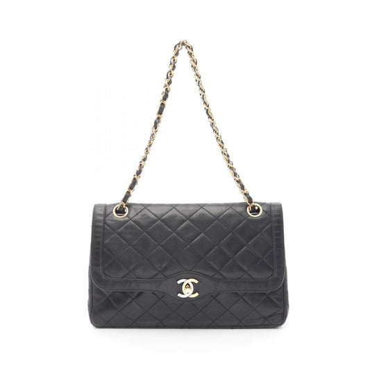 Chanel Matelasse Lambskin Shoulder Bag Black