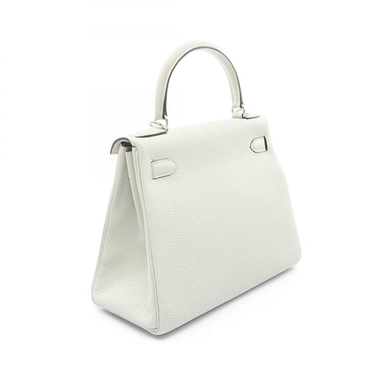 Hermes Kelly 28 Togo Leather Handbag Green