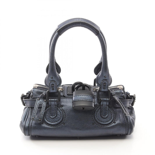 Chloe Paddington Leather Handbag Blue