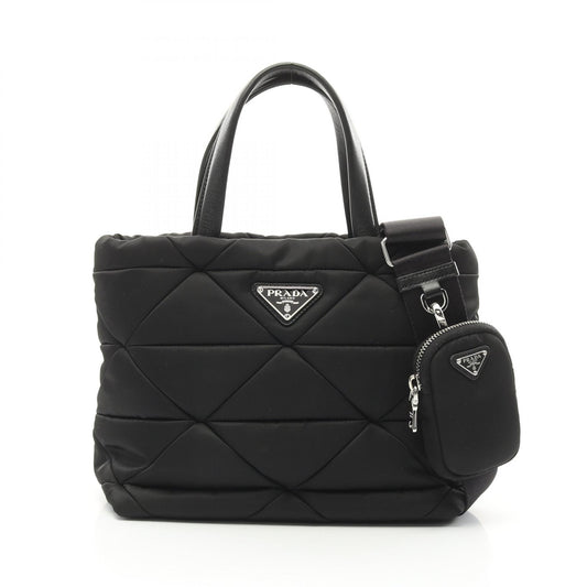 Prada Nylon Quilted Tote Bag