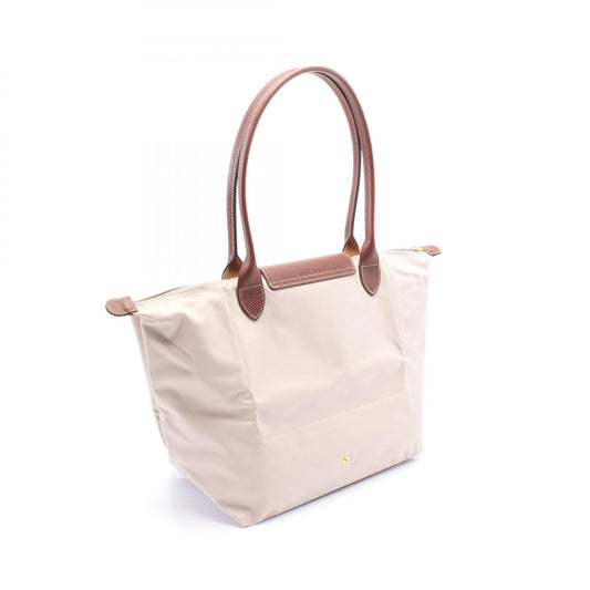 Longchamp Le Pliage L Canvas Leather Tote