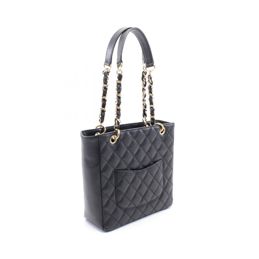 Chanel Matelasse PST Tote Bag Leather Black