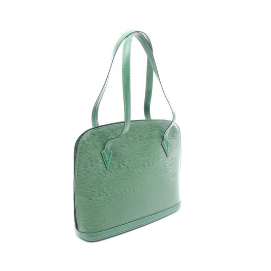 Louis Vuitton Epi Borneo Green Shoulder Bag M52284