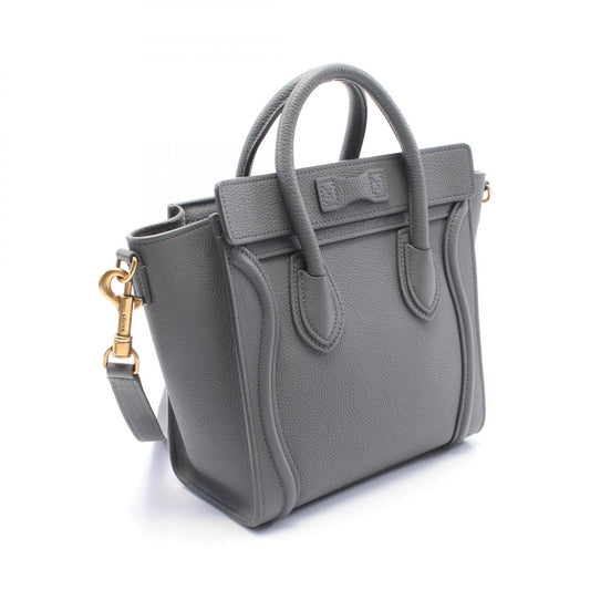 Celine Luggage Nano Shopper Leather Handbag