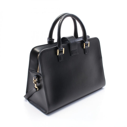 Saint Laurent Leather Cabas Handbag Black