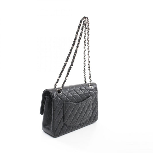 Chanel Leather Matelasse W Flap Shoulder Bag