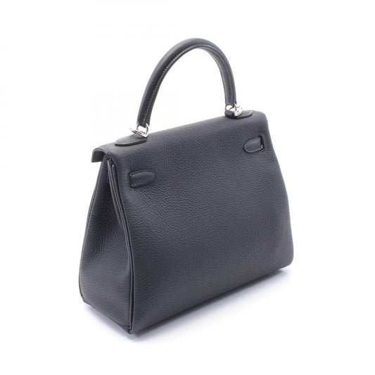Hermes Kelly 25 Togo Leather Handbag Navy