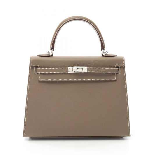 Hermes Kelly 25 Etoupe Handbag Brown