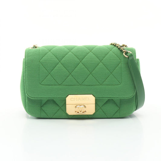 Chanel Matelasse Single Flap Shoulder Bag Green