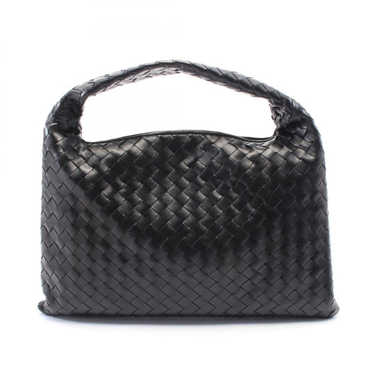 Bottega Veneta Leather Intrecciato Handbag Black