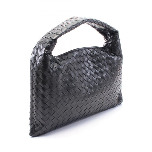 Bottega Veneta Leather Intrecciato Handbag Black