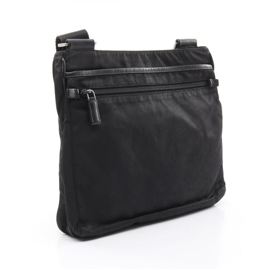 Prada Nylon Saffiano Leather Shoulder Bag