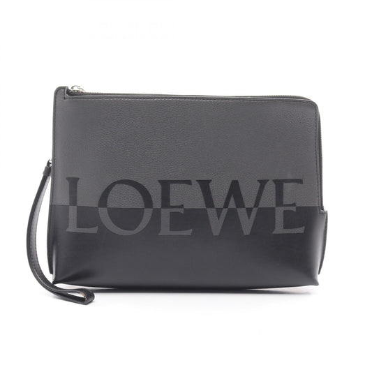 Loewe Leather Signature L-Zip Pouch Clutch