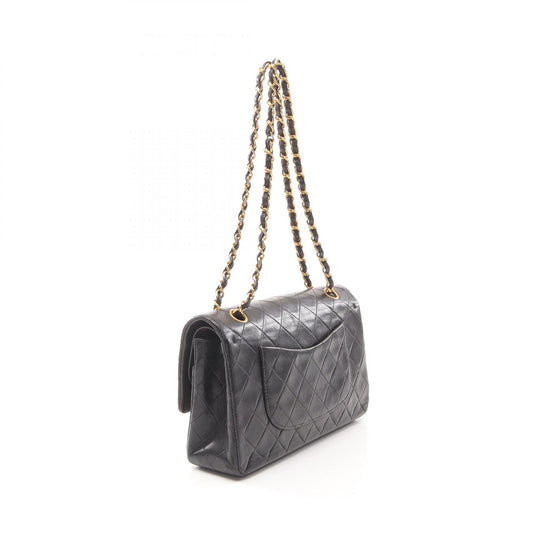 Chanel Lambskin Matelasse W Flap Shoulder Bag