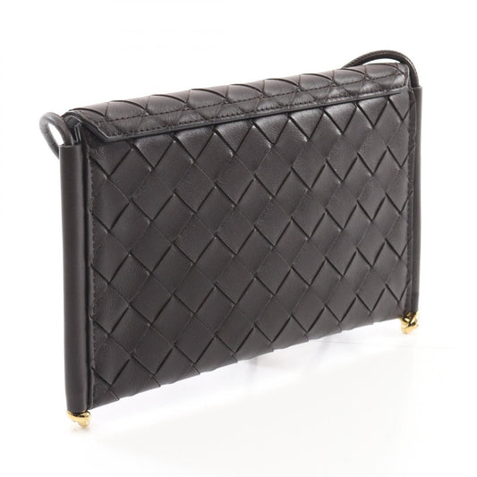 Bottega Veneta Leather Intrecciato Phone Pouch Crossbody Bag