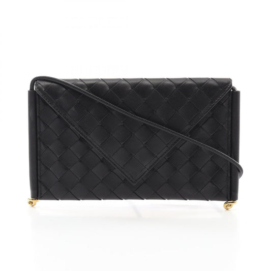 Bottega Veneta Leather Intrecciato Phone Pouch Crossbody Bag