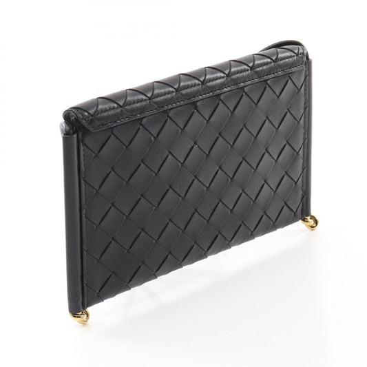 Bottega Veneta Leather Intrecciato Phone Pouch Crossbody Bag