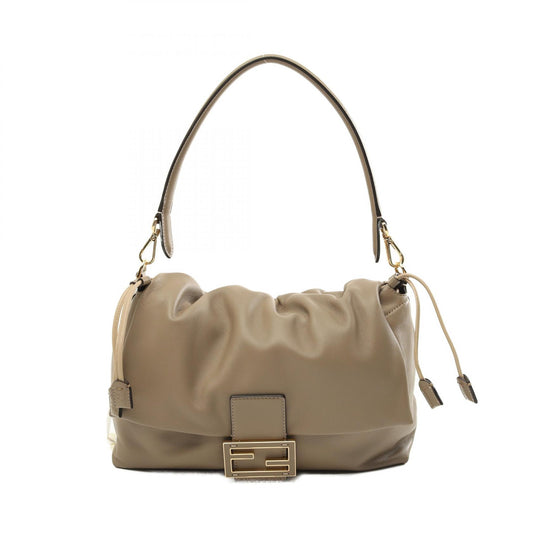 Fendi Leather Mamma Baguette Large Shoulder Bag