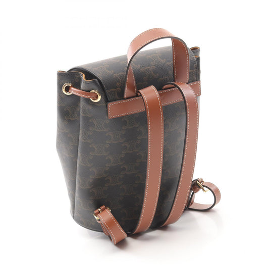 Celine Bonnie Triomphe Backpack PVC Coated Canvas Leather