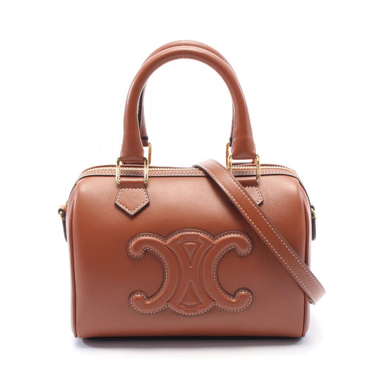 Celine Small Boston Triomphe Leather Handbag