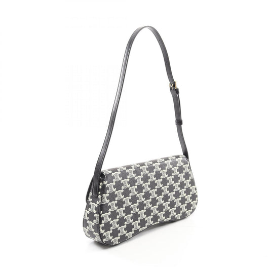 Celine Medium Laura Shoulder Bag PVC Coated Canvas Leather