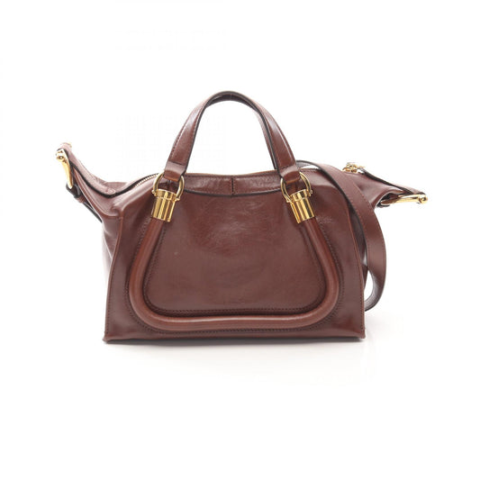 Chloe Paraty 24 Small Leather Handbag Brown