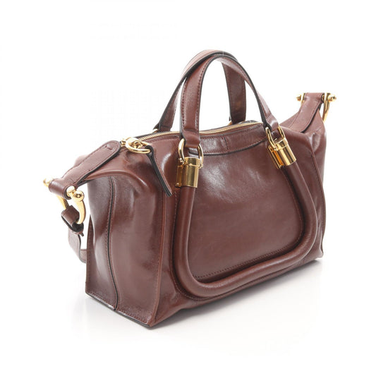 Chloe Paraty 24 Small Leather Handbag Brown