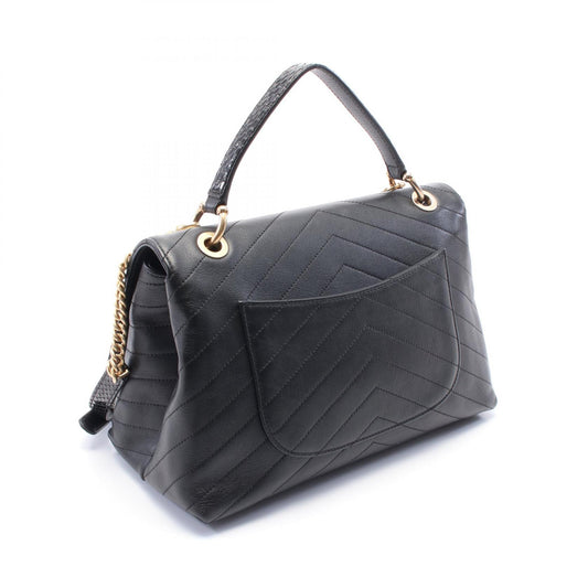 Chanel Chevron V-Stitch Leather Handbag