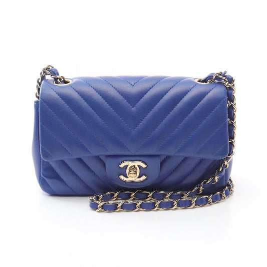 Chanel Chevron V-Stitch Lambskin Shoulder Bag