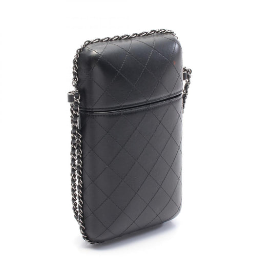 Chanel Matelasse Leather Chain Phone Holder Bag
