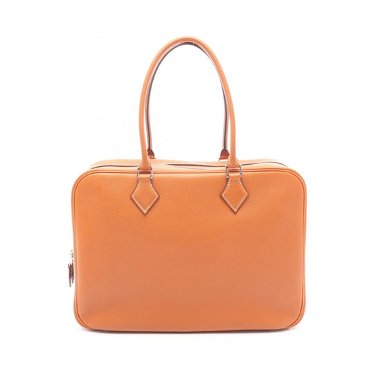 Hermes Plume 32 Gold Handbag Brown