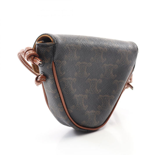 Celine Triomphe Mini Shoulder Bag Brown