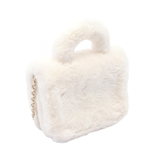 Chanel Matelasse Leather Fur Shoulder Bag