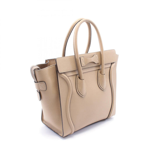 Celine Luggage Micro Shopper Tote Bag Leather