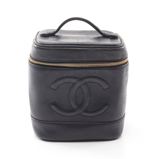 Chanel Coco Mark Leather Handbag Black