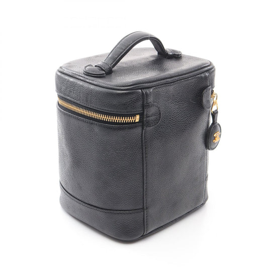 Chanel Coco Mark Leather Handbag Black